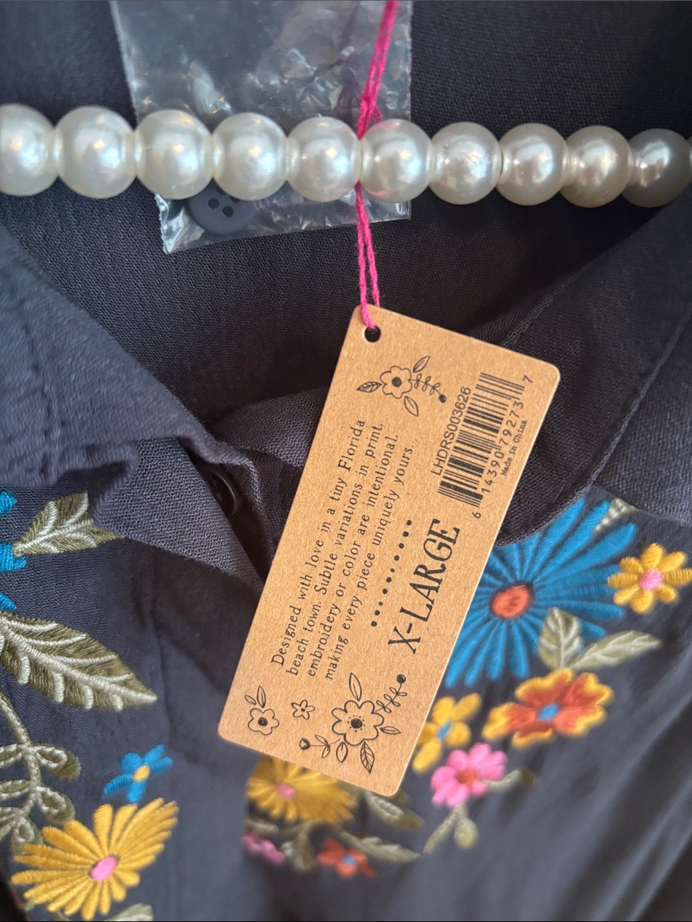 NEW Natural Life Rebecca Embroidered Midi Dress size xl - Picture 5 of 7